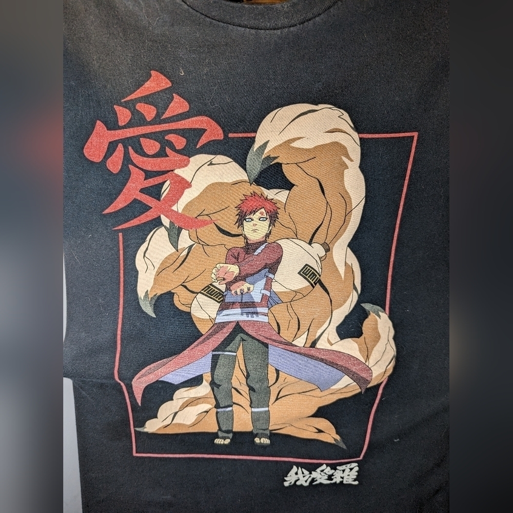 🖤 Naruto Shippuden Garra t-shirt 2002 Ripple junction size S Cotton
